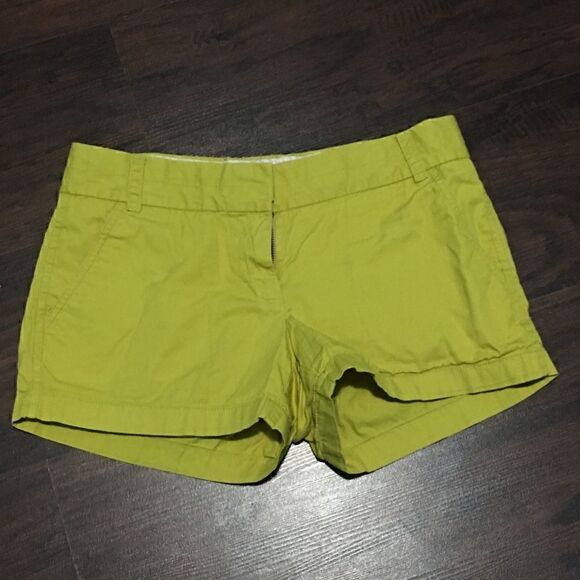 J. Crew Pants - 2 Green Mustard yellow shorts by J.Crew